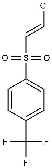 [(E)-2-Chloroethenyl](4-trifluoromethylphenyl) sulfone Struktur