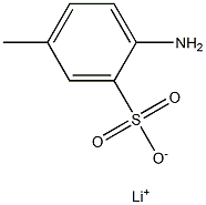 2-Amino-5-methylbenzenesulfonic acid lithium salt Struktur