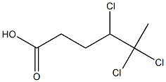 4,5,5-Trichlorohexanoic acid Struktur