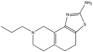 2-Amino-4,5,6,7,8,9-hexahydro-8-propylthiazolo[5,4-h]isoquinoline Struktur