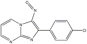 2-(4-Chlorophenyl)-3-nitrosoimidazo[1,2-a]pyrimidine Struktur