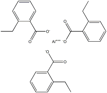 Tris(2-ethylbenzoic acid)aluminum salt Struktur