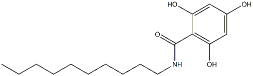 2,4,6-Trihydroxy-N-decylbenzamide Struktur