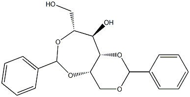 1-O,3-O:2-O,5-O-Dibenzylidene-D-glucitol Struktur