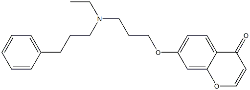 7-[3-(N-Ethyl-3-phenylpropylamino)propyloxy]-4H-1-benzopyran-4-one Struktur