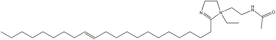 1-[2-(Acetylamino)ethyl]-1-ethyl-2-(12-henicosenyl)-2-imidazoline-1-ium Struktur