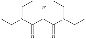 2-Bromo-N,N,N',N'-tetraethylmalonamide Struktur