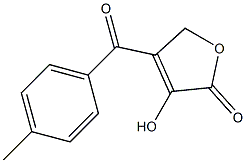 4-(4-Methylbenzoyl)-3-hydroxyfuran-2(5H)-one Struktur