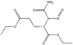 N-Aminocarbonyl-N-nitroso-L-glutamic acid diethyl ester Struktur