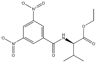 (2R)-2-[(3,5-Dinitrobenzoyl)amino]-3-methylbutanoic acid ethyl ester Struktur