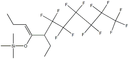 (Z)-5-Ethyl-6,6,7,7,8,8,9,9,10,10,11,11,11-tridecafluoro-4-(trimethylsiloxy)-3-undecene Struktur