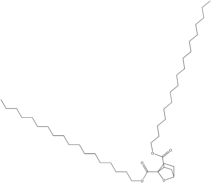 7-Oxabicyclo[2.2.1]heptane-1,2-dicarboxylic acid dioctadecyl ester Struktur