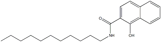 1-Hydroxy-N-undecyl-2-naphthamide Struktur