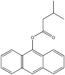 3-Methylbutanoic acid (anthracen-9-yl) ester Struktur