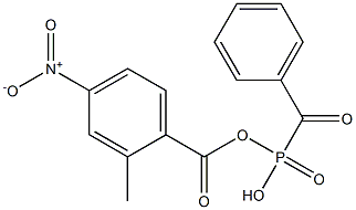 Benzoylphosphonic acid methyl(4-nitrobenzoyl) ester Struktur