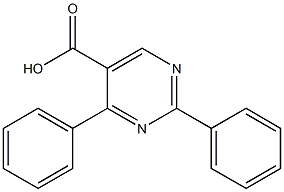 2,4-Diphenylpyrimidine-5-carboxylic acid Struktur