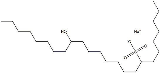 16-Hydroxytetracosane-8-sulfonic acid sodium salt Struktur