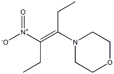 (E)-3-Morpholino-4-nitro-3-hexene Struktur