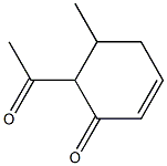 2-Acetyl-3-methyl-5-cyclohexen-1-one Struktur