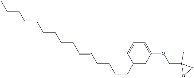 3-(5-Pentadecenyl)phenyl 2-methylglycidyl ether Struktur