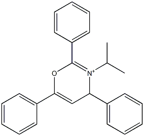 3-Isopropyl-2,4,6-triphenyl-4H-1,3-oxazin-3-ium Struktur