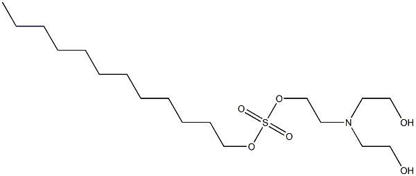 Sulfuric acid dodecyl 2-[bis(2-hydroxyethyl)amino]ethyl ester Struktur