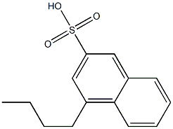 4-Butyl-2-naphthalenesulfonic acid Struktur