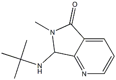 6,7-Dihydro-6-methyl-7-(tert-butylamino)-5H-pyrrolo[3,4-b]pyridin-5-one Struktur