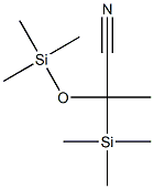 2-(Trimethylsilyl)-2-(trimethylsilyloxy)propionitrile Struktur