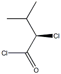 [R,(-)]-2-Chloro-3-methylbutyric acid chloride Struktur