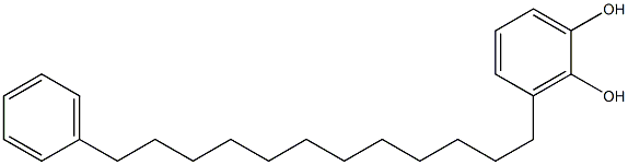 3-(12-Phenyldodecyl)catechol Struktur