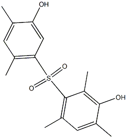 3,3'-Dihydroxy-2,4,4',6,6'-pentamethyl[sulfonylbisbenzene] Struktur