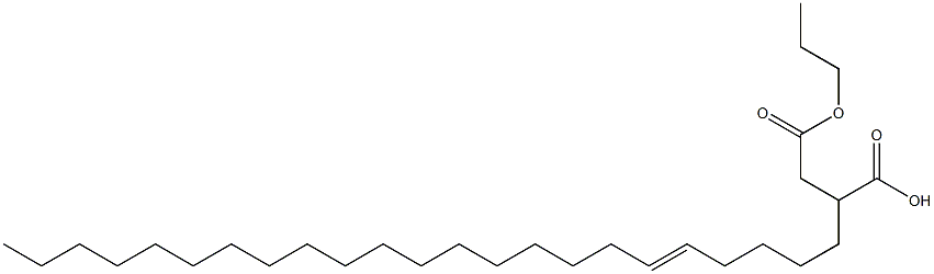 2-(5-Tricosenyl)succinic acid 1-hydrogen 4-propyl ester Struktur