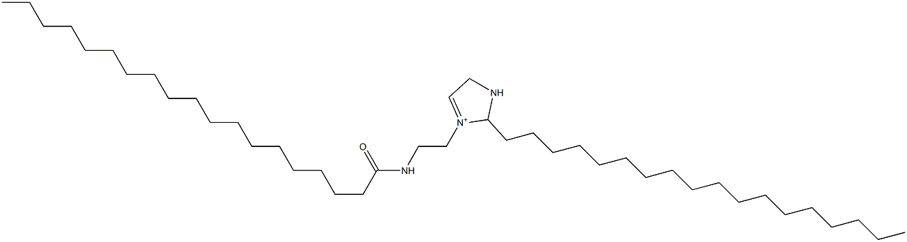 3-[2-(Nonadecanoylamino)ethyl]-2-octadecyl-3-imidazoline-3-ium Struktur