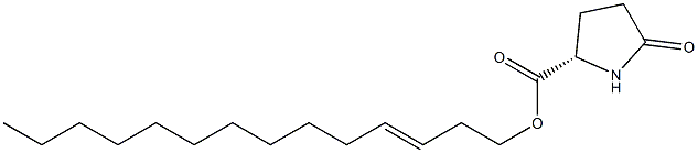 (S)-5-Oxopyrrolidine-2-carboxylic acid 3-tetradecenyl ester Struktur