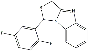 1-[2,5-Difluorophenyl]-3H-thiazolo[3,4-a]benzimidazole Struktur