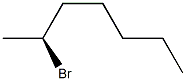 [S,(+)]-2-Bromoheptane Struktur