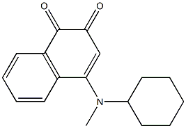 4-(Methylcyclohexylamino)naphthalene-1,2-dione Struktur