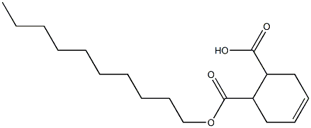 4-Cyclohexene-1,2-dicarboxylic acid hydrogen 1-decyl ester Struktur