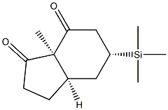 (1S,4R,6R)-1-Methyl-4-trimethylsilylbicyclo[4.3.0]nonane-2,9-dione Struktur