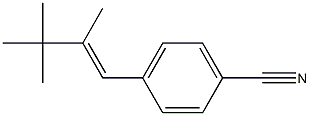 4-[(E)-2,3,3-Trimethyl-1-butenyl]benzonitrile Struktur