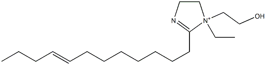 2-(8-Dodecenyl)-1-ethyl-1-(2-hydroxyethyl)-2-imidazoline-1-ium Struktur