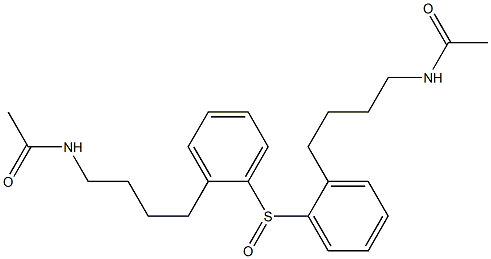 (4-Acetylaminobutyl)phenyl sulfoxide Struktur