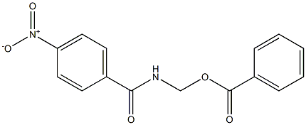 Benzoic acid [[4-nitrobenzoyl]amino]methyl ester Struktur