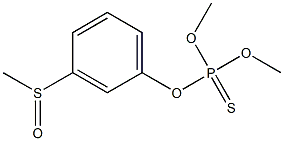 Thiophosphoric acid O,O-dimethyl O-[m-(methylsulfinyl)phenyl] ester Struktur