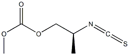 (+)-Carbonic acid (S)-2-isothiocyanatopropylmethyl ester Struktur