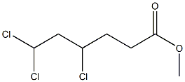 4,6,6-Trichlorohexanoic acid methyl ester Struktur