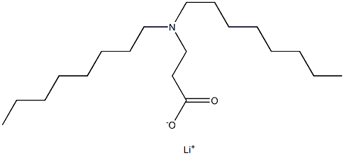 3-(Dioctylamino)propanoic acid lithium salt Struktur