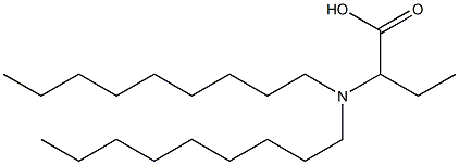 2-(Dinonylamino)butyric acid Struktur