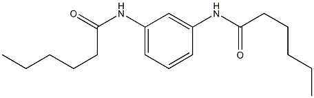 N,N'-Bis(1-oxohexyl)-m-phenylenediamine Struktur